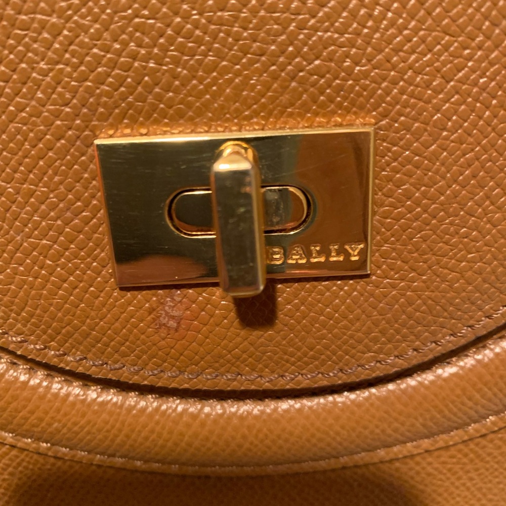 ❎ HOLD Bally Top Handle Shoulder Bag with Turnlock, Rare Vintage - Picture 12 of 12